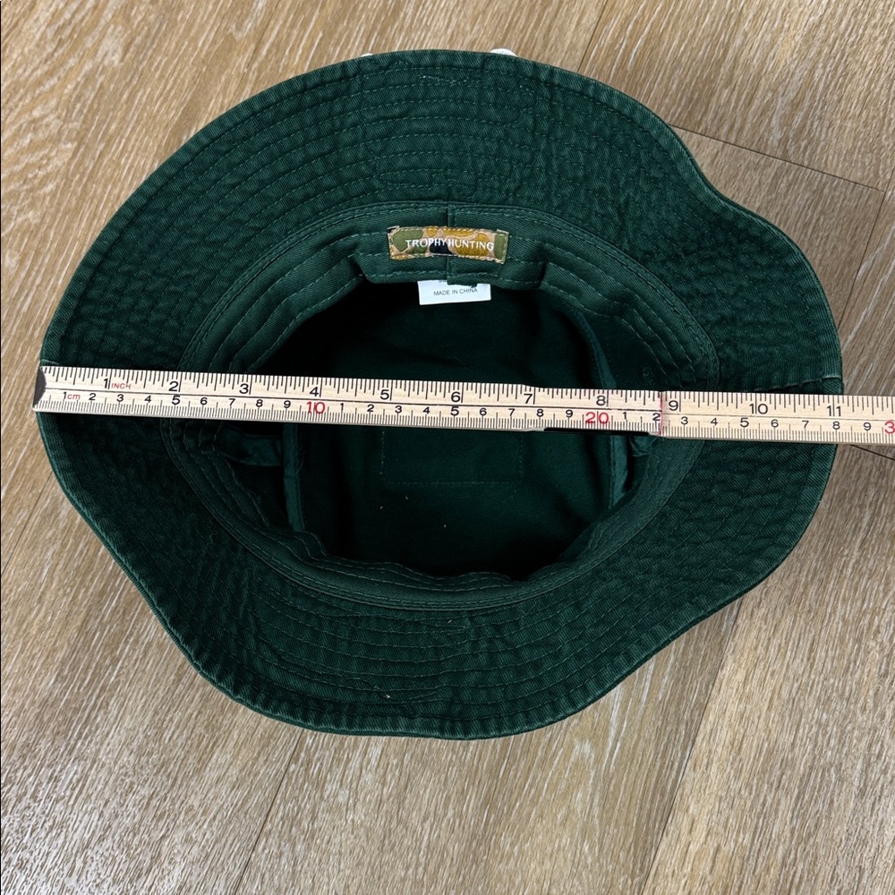 Trophy Hunting Patch Forest Green Bucket Hat size S/M - Picture 10 of 13